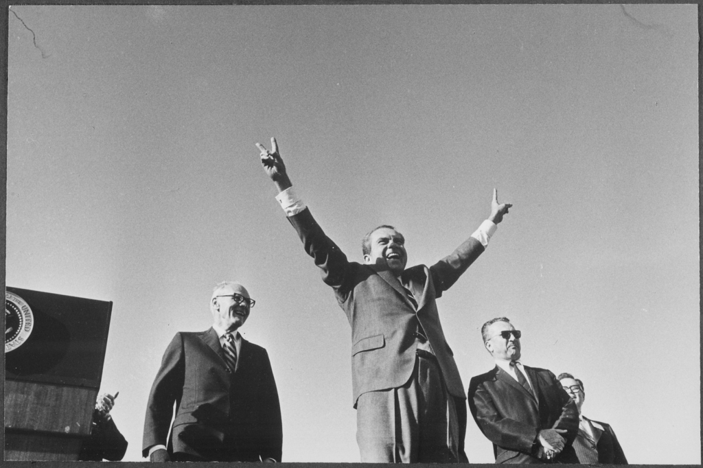 Nixon at a campaign event