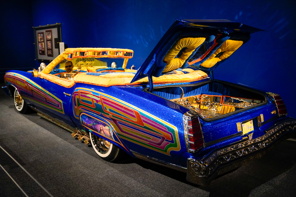 Picture of Blue Monte car. Image from Bullock Museum for Review of Carros y Cultura