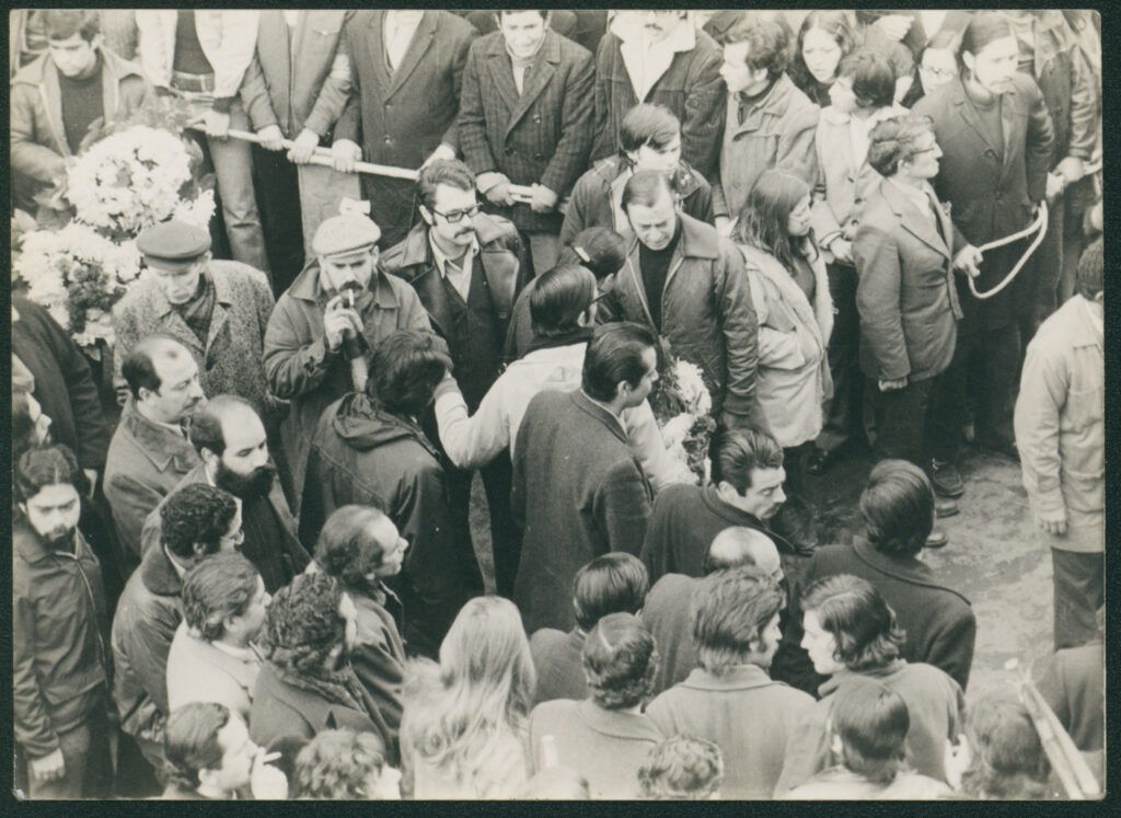 Picture of funeral procession of Luciano Cruz 