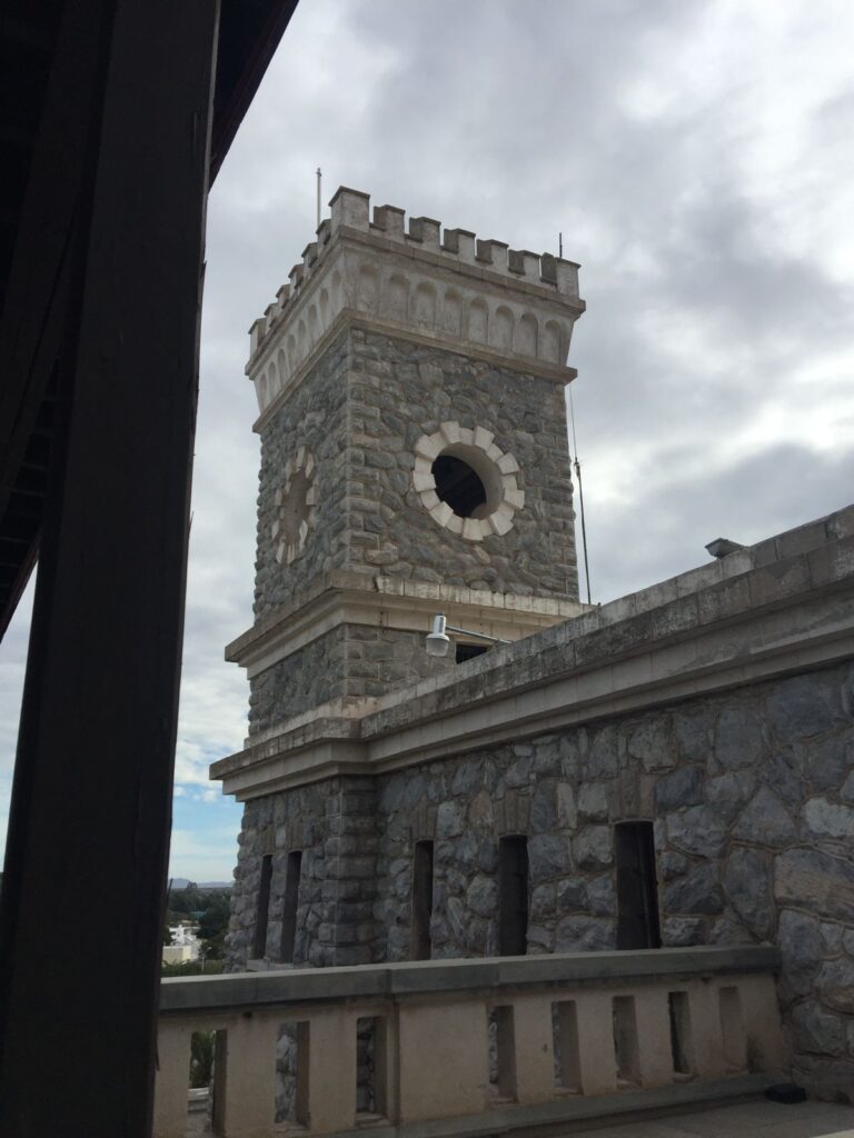 Column of former state penitentiary. 