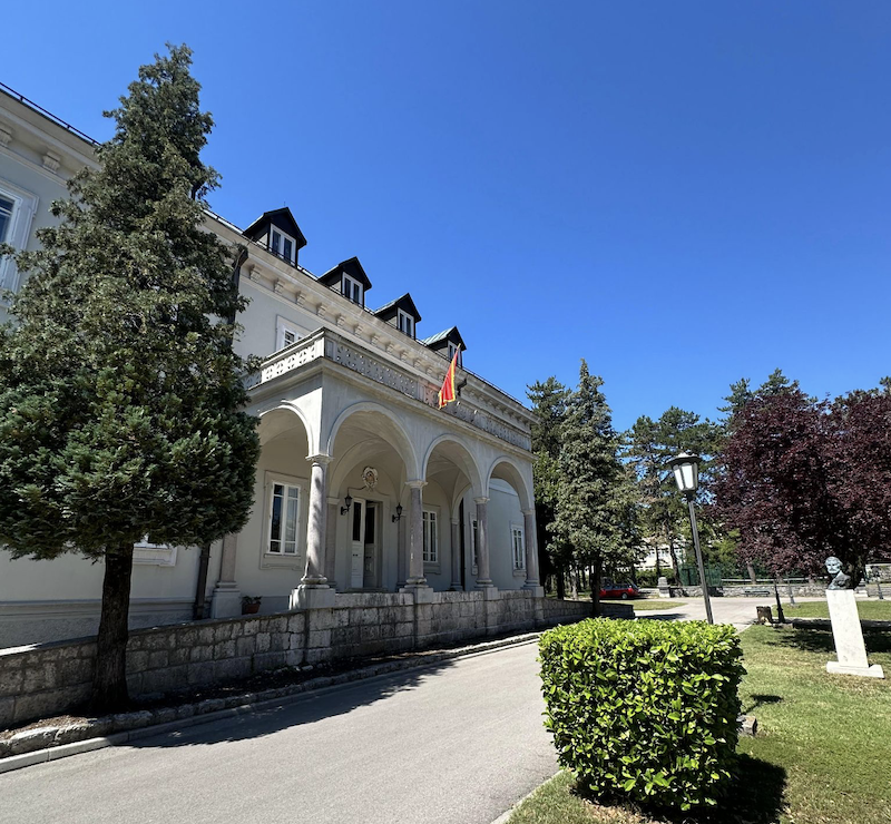 View of The Nacionalna biblioteka Crne Gore, “Đurđe Crnojević”. Image owned by author.