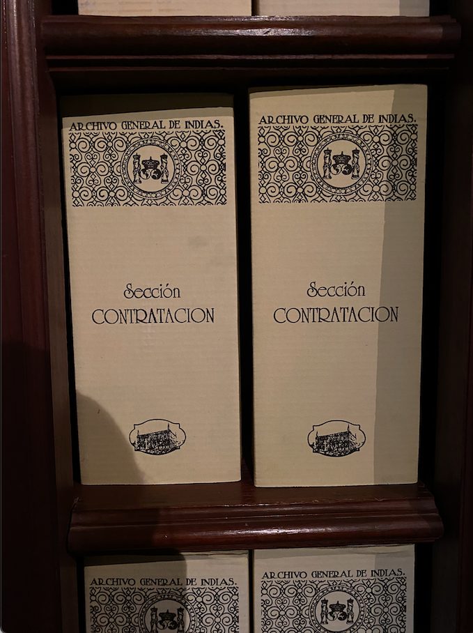 Picture of boxes of Casa de Contratación for NEP's Archive Chronicles 