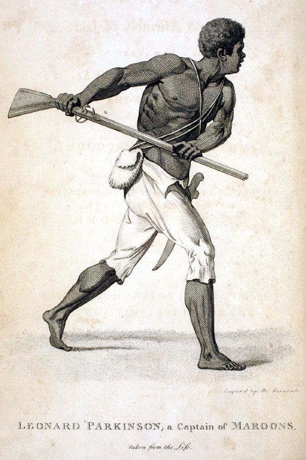 Image of Leonard Parkinson, Maroon Leader, Jamaica, 1796. 