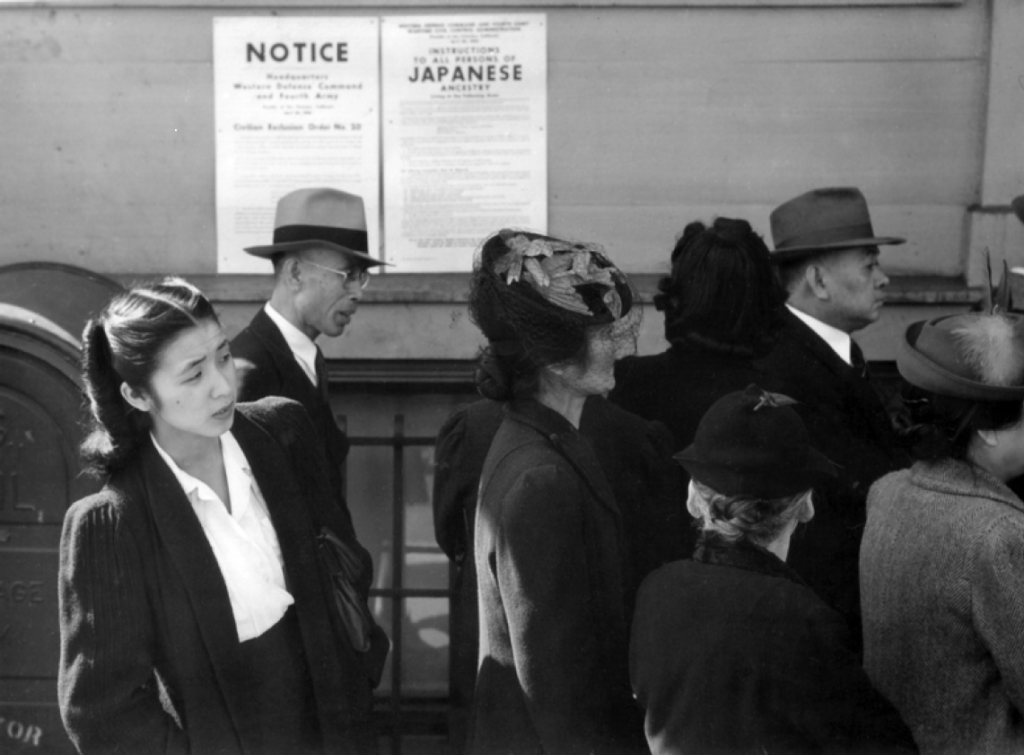 Japanese internment detainees, 1942. 