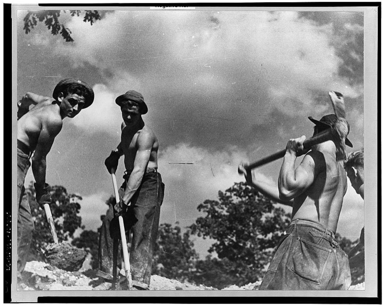 CCC boys at work, ca 1930s