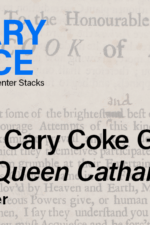 Banner for How did Cary Coke get her copy of Queen Catharine?