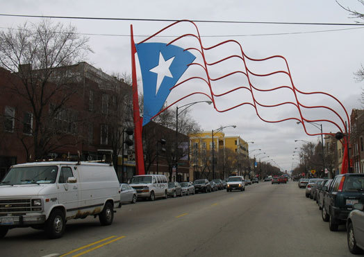 Paseo Boricua, a street in Chicago.