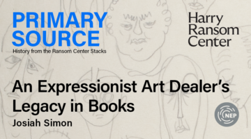 Josiah Simon, Primary Source: An Expressionist Art Dealer's Legacy in Books