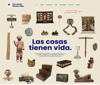 página web de Las cosas tienen vida