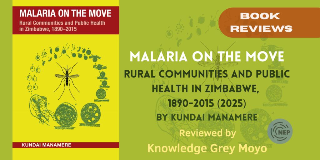 Banner for Malaria on the Move book review by Knowledge G. Moyo 
