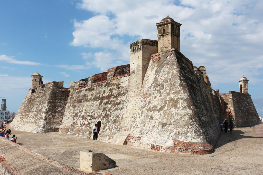 Colonial structure: Castillo San Felipe de Barajas in Cartagena, Colombia
