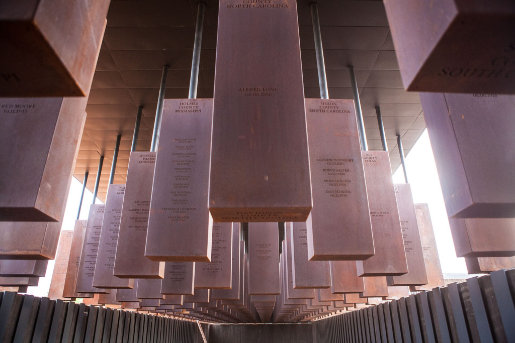 Memorial corridor at the national museum for peace and justice