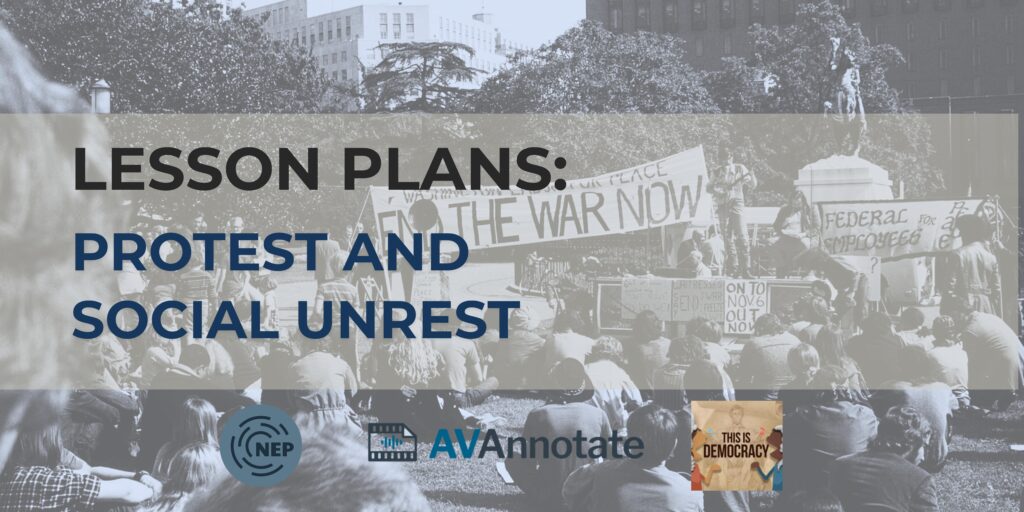 Lesson plans: protest and social unrest