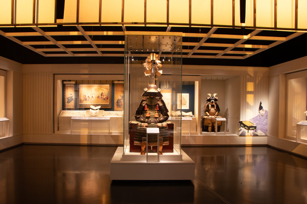 Installation view of Samurai at the British Museum, 2026. © The Trustees of the British Museum.