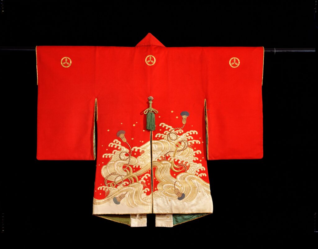 Woman’s firefighting jacket and hood, Japan, 1800–50. John C. Weber Collection. Photo © John Bigelow Taylor.