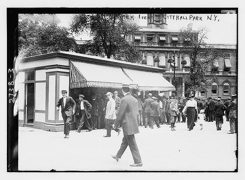 A public milk station in New York.